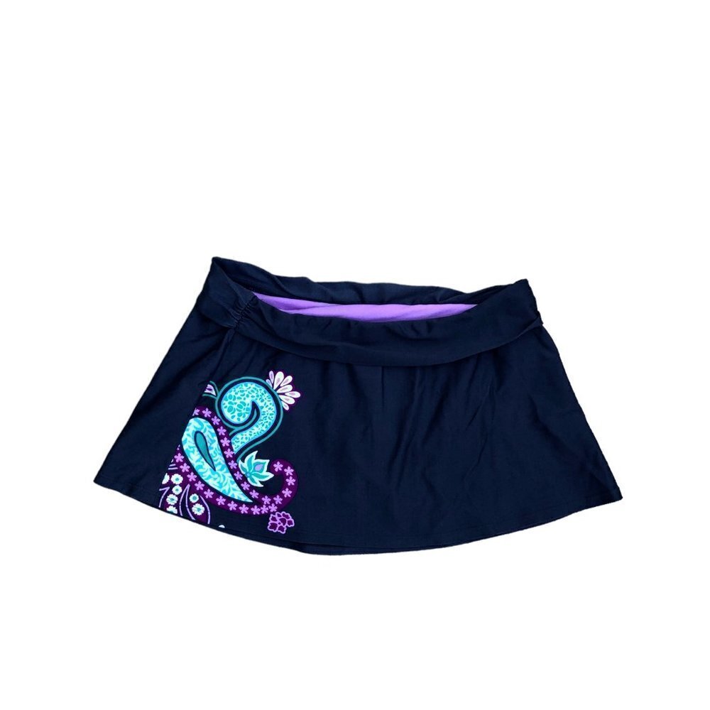 ATHLETA Short Tennis Outdoor Skirt Women's SMALL Paisley Blue Moisture W…​​